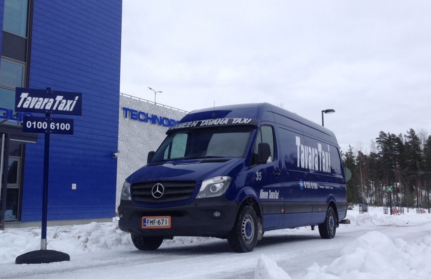 TavaraTaxitolppa Vantaalla.