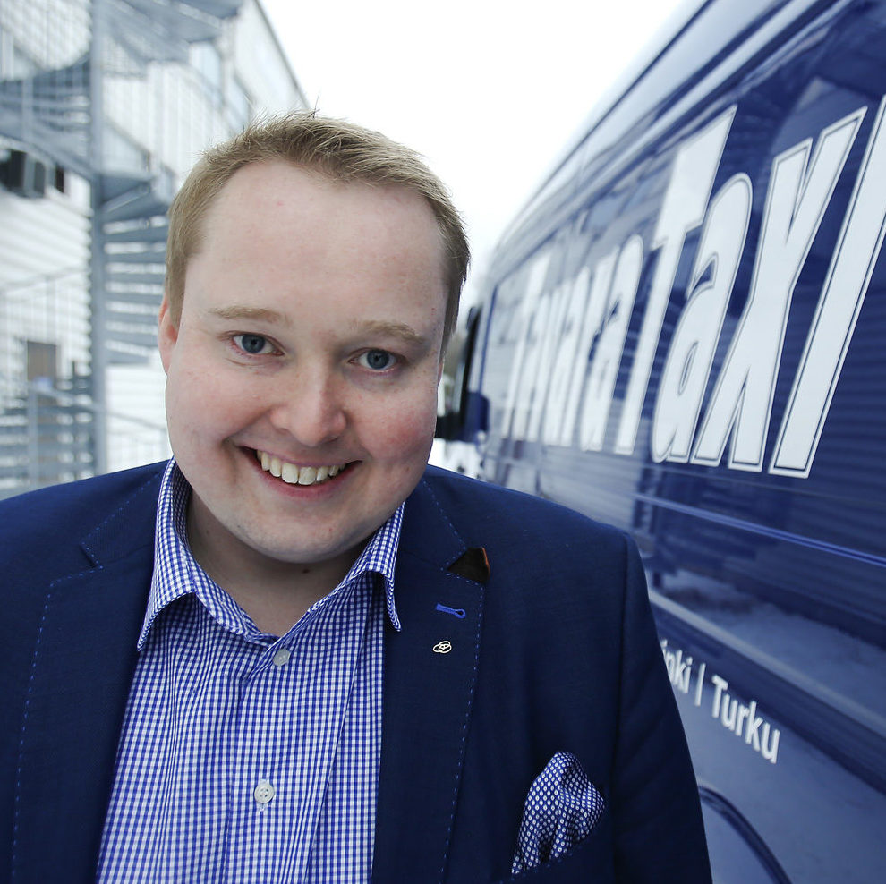 Pikakuljettaja TavaraTaxin uusi toimitusjohtaja Ville Mäkinen. (Kuva: Mika Kanerva)